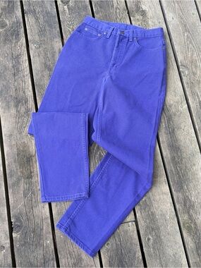 NEWPORT NEWS Jeans Rare Vintage JEANOLOGY High Rise Cotton Purple Size 8 Small